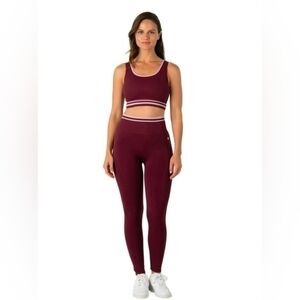 Women's Penn Maroon Leggings Set